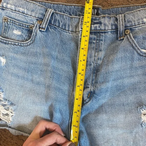 2 FOR $20 Gap Denim Cut-Off Cheeky Short High Rise Button Fly 100% Cotton 29 8 - Picture 9 of 10